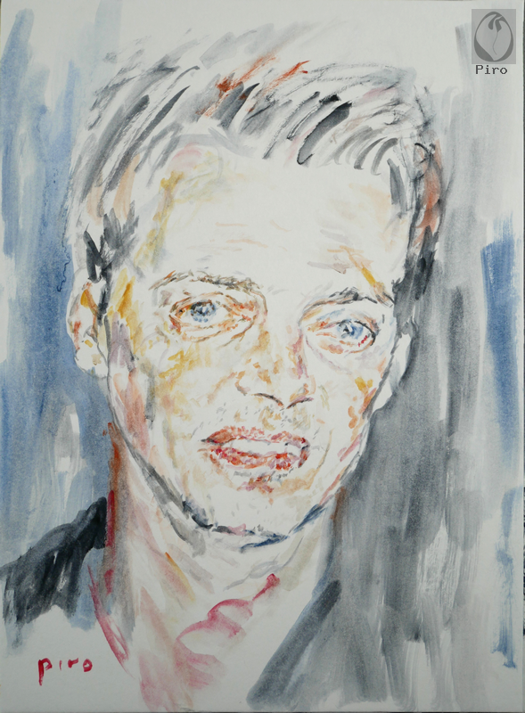 oil on paper - olio su carta di Piro
